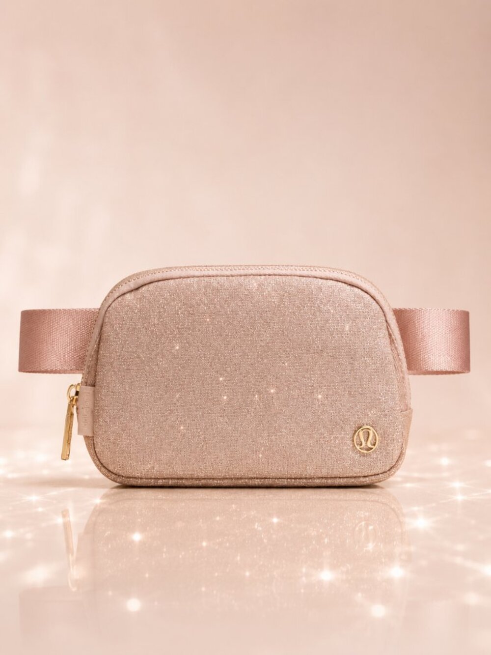 LULULEMON NWT Everywhere Belt Bag 1L Glitter Pink Champagne - Picture 5 of 9